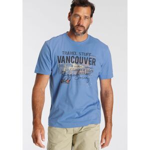 Man's World T-Shirt, mit Brustprint blau Größe XXXL (64/66)