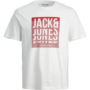 Jack & Jones T-Shirt »JJFLINT TEE SS CREW NECK« white Größe S