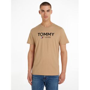 Tommy Jeans T-Shirt »TJM SLIM ESSENTIAL TOMMY TEE«, mit grossem Tommy Druck... Tawny Sand Größe S