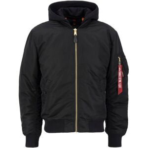 Alpha Industries Bomberjacke »MA-1 ZH Back EMB«, mit Kapuze black Größe L