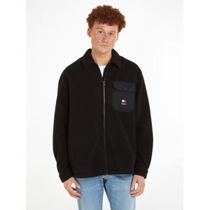 Tommy Jeans Fleecehemd »TJM SOLID TEDDY OVERSHIRT« Black Größe XXXL