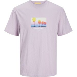 Jack & Jones T-Shirt »JORARUBA SMALL PHOTO TEE SS CREW NECK« lavender frost Größe S