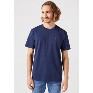 Wrangler Kurzarmshirt, mit Logostickerei auf der Brust navy Größe XXL