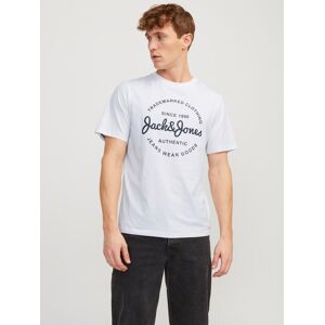 Jack & Jones Kurzarmshirt »JJFOREST TEE SS CREW NECK« white Größe XXL