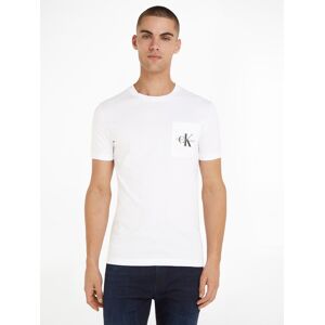 Calvin Klein Jeans T-Shirt »CORE MONOGRAM POCKET SLIM TEE« Bright White Größe XXL (56)