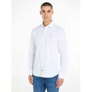 Tommy Hilfiger Langarmhemd »CL W-TILE PRINT RF SHIRT«, mit dezenter Labelflag... White / Light Blue Größe 39