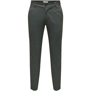 ONLY & SONS Anzughose »ONSMARK SLIM 02093 HERRINGBONE PANT NOOS« Black Größe 29