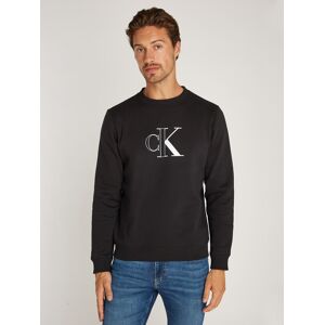 Calvin Klein Jeans Sweatshirt »OUTLINE MONOLOGO CREW NECK«, mit Markenlabel Ck Black Größe XL
