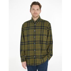 Tommy Hilfiger Langarmhemd »TONAL TARTAN SHIRT« putting green/ multi Größe L