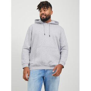 Jack & Jones PlusSize Kapuzensweatshirt »JJEBRADLEY SWEAT HOOD NOOS PLS« Light Grey Melange Größe 5XL