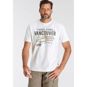 Man's World T-Shirt, mit Brustprint weiss Größe L (52/54)