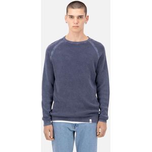 colours & sons Strickpullover »Pullover Roundneck-Washed« Dunkelblau Größe S