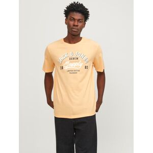 Jack & Jones Rundhalsshirt »JJELOGO TEE SS O-NECK 2 COL SS24 SN« Apricot Ice Größe XXL