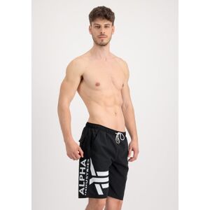 Industries Shorts »ALPHA INDUSTRIES Men - Beachwear Side Print Board... black Größe 2XS