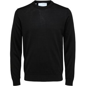 SELECTED HOMME Rundhalspullover »OWN MERINO COOLMAX KNIT« Black Größe L