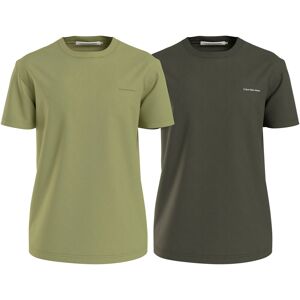 Calvin Klein Jeans T-Shirt »2 PACK INSTITUTIONAL TEE«, (Packung, 2er-Pack) Dark Juniper / Ck Black Größe XXL