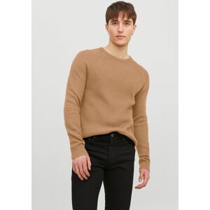 Jack & Jones Rundhalspullover beige Größe L