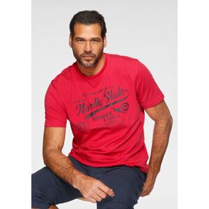 Man's World T-Shirt, mit Brustprint rot Größe 5XL (72/74)