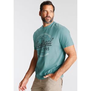 Man's World T-Shirt, mit Brustprint türkis melange Größe XL (56/58)