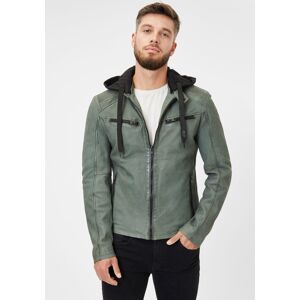 Gipsy Lederjacke »G2MSayto SF«, mit Kapuze dark sage Größe S