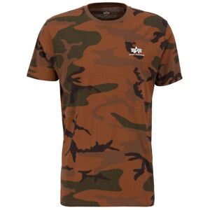 Industries T-Shirt »ALPHA INDUSTRIES Men - T-Shirts Backprint T Camo« burned camo Größe 2 XL