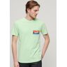 Superdry Print-Shirt »SD-CALI STRIPED LOGO T SHIRT« neon mint green Größe S