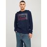 Jack & Jones Hoodie »JJCYRUS SWEAT HOOD: Komfortable Baumwollmischung mit... navy blazer Größe S