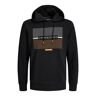 Jack & Jones Hoodie »JJCYRUS SWEAT HOOD: Komfortable Baumwollmischung mit... black Größe XS