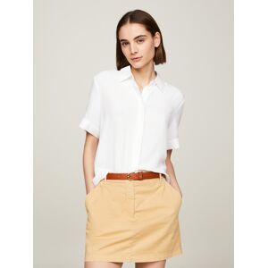 Tommy Hilfiger Kurzarmbluse »ESSENTIAL FLUID SS SHIRT« white Größe 44