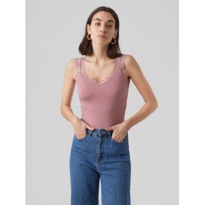 Vero Moda Spitzentop »VMROSA SL TOP JRS NOOS« Nostalgia Rose Größe XS (34)