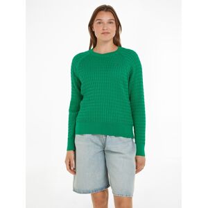 Tommy Hilfiger Rundhalspullover »CO CABLE C-NK SWEATER« Olympic Green Größe XL (42)