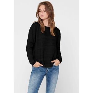 ONLY Rundhalspullover »ONLCAVIAR L/S PULLOVER KNT« black Größe L