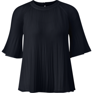 s.Oliver BLACK LABEL Chiffonbluse, mit Plisseefalten blue Größe 40