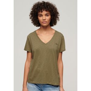 Superdry V-Shirt »STUDIOS SLUB EMB VEE TEE« Tornado Green Größe S