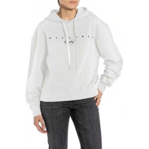 Replay Kapuzensweatshirt white Größe M