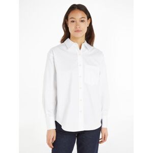 Calvin Klein Hemdbluse »RELAXED COTTON SHIRT«, mit durchgehender Knopfleiste Bright-White Größe 40