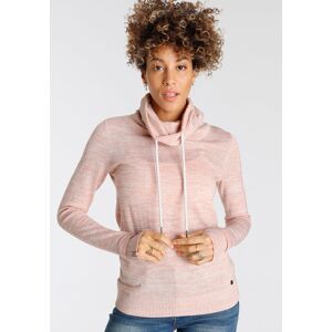 KangaROOS Schalkragenpullover, in besonderer Melange-Optik rose melange Größe 52/54 (XXL)