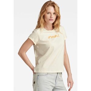 G-Star RAW Rundhalsshirt »Raw Dot« antique white Größe M (38)