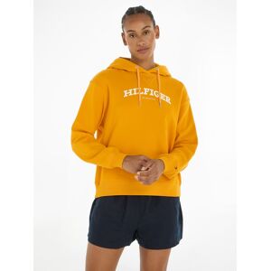 Tommy Hilfiger Hoodie »REG MONOTYPE FLOCK HOODIE«, mit Logoschriftzug Rich Ochre Größe XXXL (46)