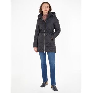 Tommy Hilfiger Steppmantel »ELEVATED BELTED QUILTED COAT« Black Größe XXL (44)