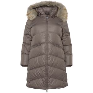 Calvin Klein Curve Steppmantel »ESSENTIAL REAL DOWN COAT INCLU« taupe Größe XXXL (46)