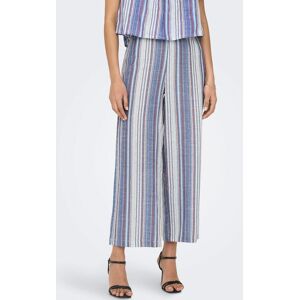 ONLY Schlupfhose »ONLTHYME MW LONG STRIPE CULOTTE PNT« Dazzling Blue Stripes Größe XS (34)