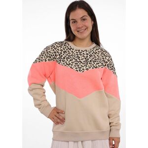 Zwillingsherz Sweatshirt »Konny«, mit Leo-Muster beige Größe S/M