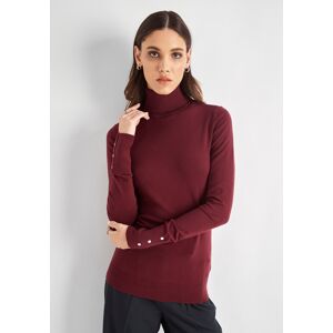 HECHTER PARIS Strickpullover Dunkelrot melange Größe 34