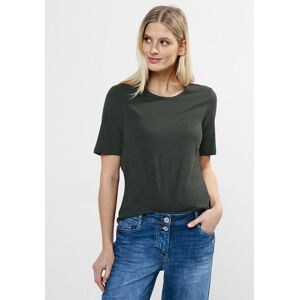 Cecil T-Shirt, mit Rundhalsausschnitt strong khaki Größe XS (36)