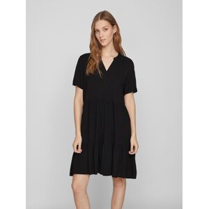 Vila Tunikakleid »VIPAYA V-NECK S/S DRESS - NOOS« Black Größe 36 (S)