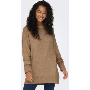 ONLY Rundhalspullover »ONLEMILIA LS LOOSE O-NECK CC KNT« Toasted Coconut Detail:Melange Größe S (36)