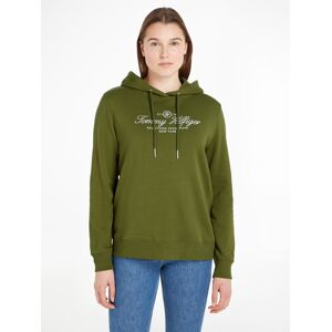 Tommy Hilfiger Kapuzensweatshirt »REGULAR HILFIGER SCRIPT HOODIE« Putting Green Größe L (40)