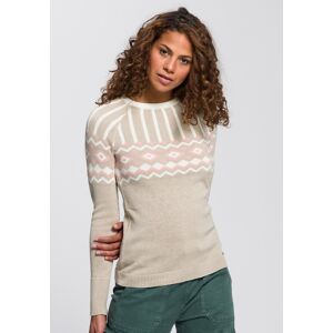 AJC Jacquardpullover beige-rosa-offwhite Größe 36/38 (S)