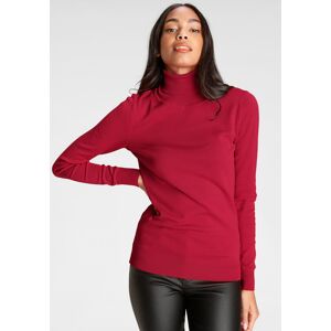 Bruno Banani Rollkragenpullover, mit Metalllogo-NEUE FARBEN rot Größe 32/34